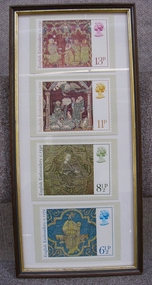 Early Medieval Embroidery on English Stamps