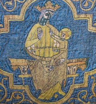 Early Medieval Embroidery on English Stamps
