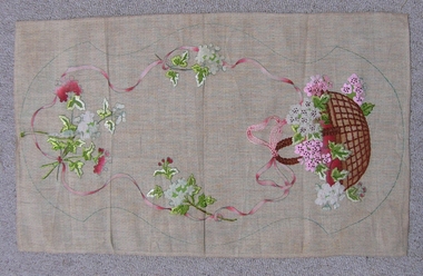 Textile - Silk Ribbon and Embroidery Kit, 1900-20