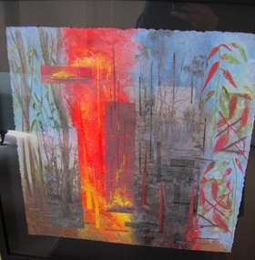 Textile - Machine Embroidery Panel, Sue Martin (member), "Regeneration", 2007