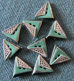Functional Object - Eight Art Deco Buttons, Early 1900's