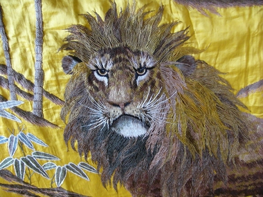 Textile - Chinese Silk Panel, Before 1904