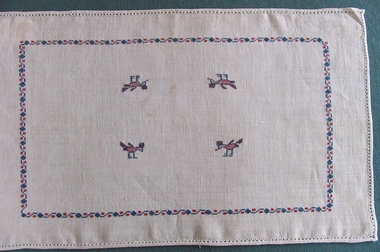 Textile - Russian Style Cross Stitch Mat, Kathleen Blanche Hayes (nee Gawler)