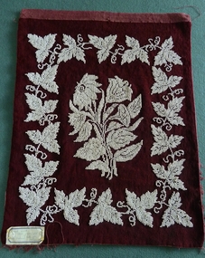 Textile - Late 18th C Canvas and Beadwork, 18 th C