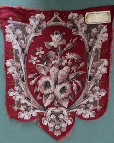 Textile - Late 18th C Canvas and Beadwork, 18th century