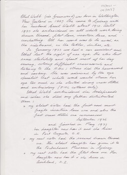 Ethel Webb 1887-1948 Biography