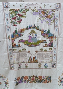 Textile - Cross Stitch Bedspread, Mrs Ethel Webb, 1930-40's