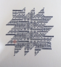 Textile - Blackwork Panel, Diane Lowther, "Transformation", 2008