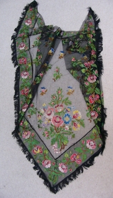 Clothing - Black Net Shawl, 18th or 19th Century