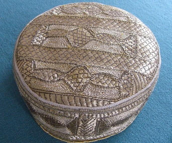 Headwear - Goldwork Pakistani Hat, Early 1970's