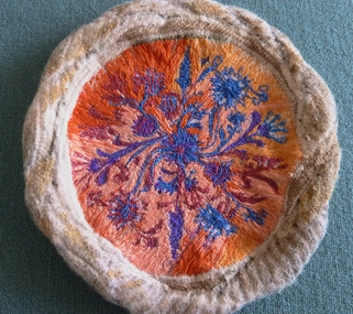 Functional Object - Machine Embroidery Circle of Embroidery, Lois Densham, 1980's