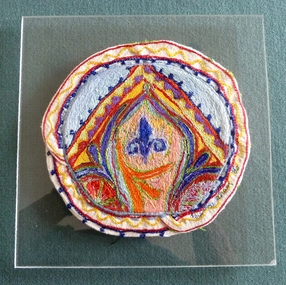Functional Object - Machine Embroidery Circle of Embroidery, Lois Densham, 1980's