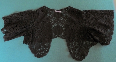 Clothing - Black Bobbin Lace Bolero, 1920's?