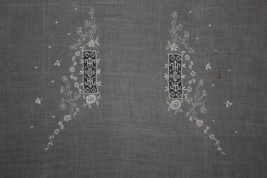 Textile - Chinese White Work Embroidery, 20 th C