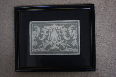 Textile - Brussels Lace Framed