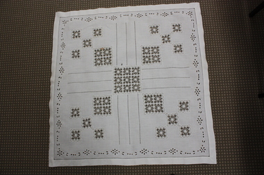 Textile - Drawn Thread and Broderie Anglaise Tablecloth