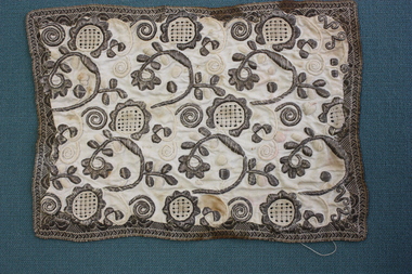 Metal Thread with Drawn Thread Mat