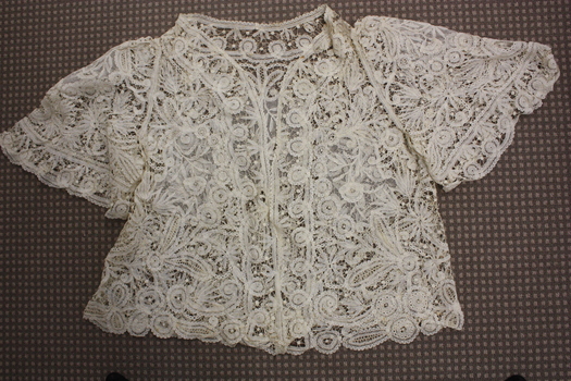 Cream Cotton Tape Lace Jacket