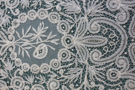 Cream Cotton Tape Lace Jacket