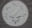 Embroidered Hedebo Linen Mat