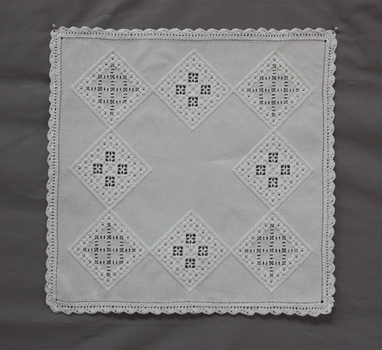 Traditional White Hardanger Mat