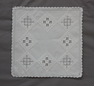Traditional White Hardanger Mat