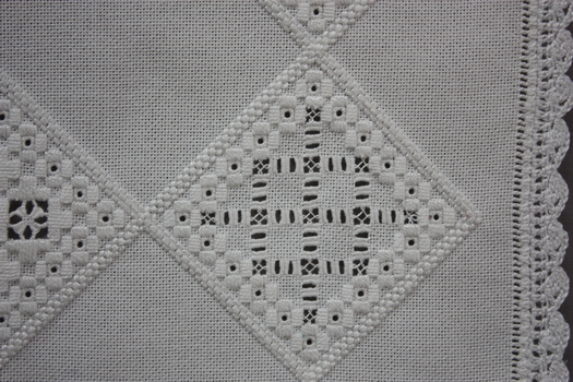 Traditional White Hardanger Mat