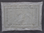 19 th C White Linen Pillow Case with Drawn Thread 