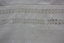 19 th C White Linen Pillow Case with Drawn Thread 