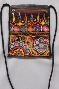Indian Bag Embroidered with Shisha Mirrors