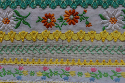 Colourful Stitch Sampler Bag