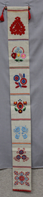 Textile - Sampler/Bell pull, Merle Whittle, Sept-1983