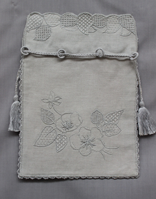 Accessory - Pulled Thread Bag, Lenore Bull, Early 21st C