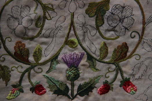 Elizabethan Style Embroidery Sampler