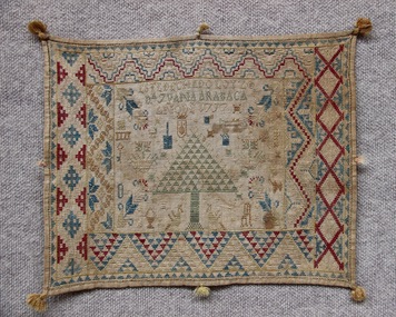 Textile - Dana Juana Arabaca 1797 Spanish Sampler, Dona Juana Arabaca, 1797