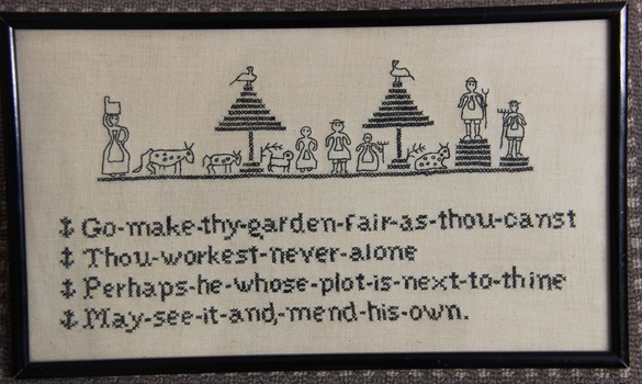 Mid 20th C Verse Sampler