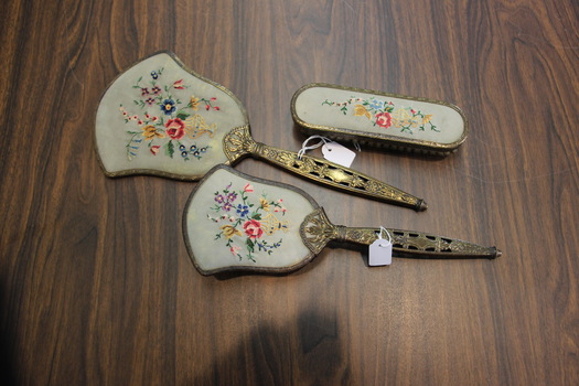 Petit Point Dressing Table Set