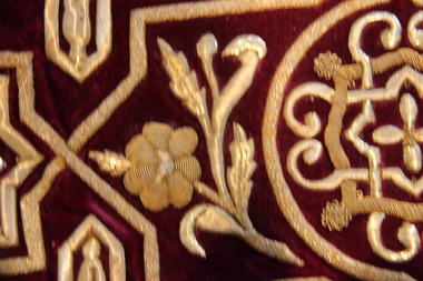 Russian Goldwork on Velvet Part of Shroud