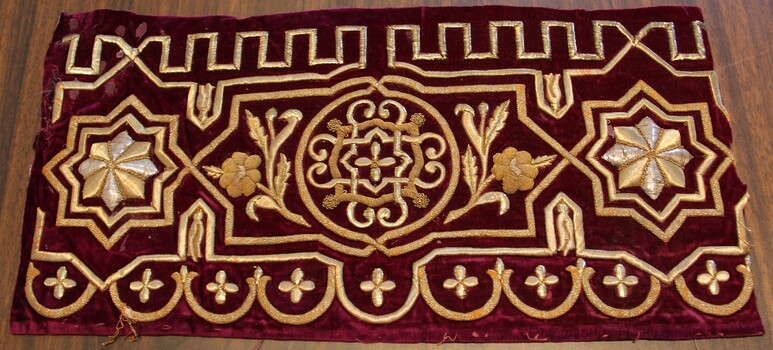 Russian Goldwork on Velvet Part of Shroud