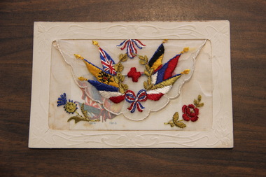 W W 1 Souvenir Embroidered Postcard