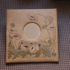 Functional Object - Art Deco Embroidered Mirror Frame, late 19th/early 20th C