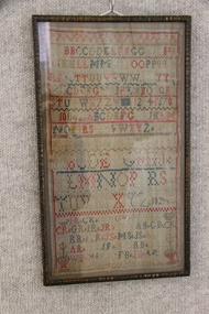 Textile - Sampler, Grace Robertson, Grace Robertson Helensburgh 182?, 182?  indistinct