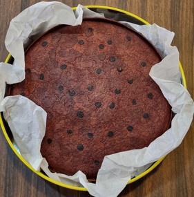 Textile - Embroidered Cake in Tin, Amanda (Mandy) Ginsberg