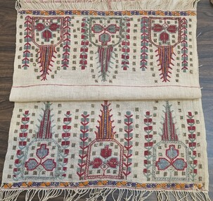 Domestic object - Embroidered Turkish hand towel