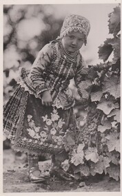 Photograph - Postcard of Sióagárd, Hungary - Child in Traditional Dress