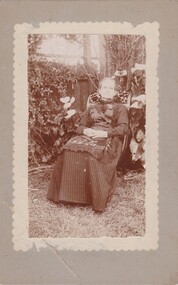 Photograph - Victorian Matron Wearing Apron, Late 19th century