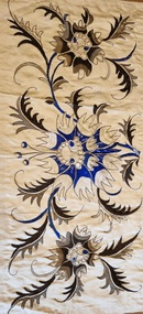 Textile - 'Suzani' Uzbekistan Embroidered Panel
