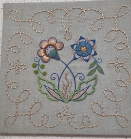 Textile - Hilda Watson Embroidery Samples, Hilda Watson, 1937-1987
