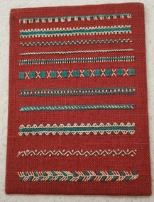 Textile - Hilda Watson Embroidery Samples, Hilda Watson, 1937-1987