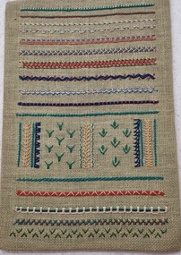 Textile - Hilda Watson Embroidery Samples, Hilda Watson, 1937-1987